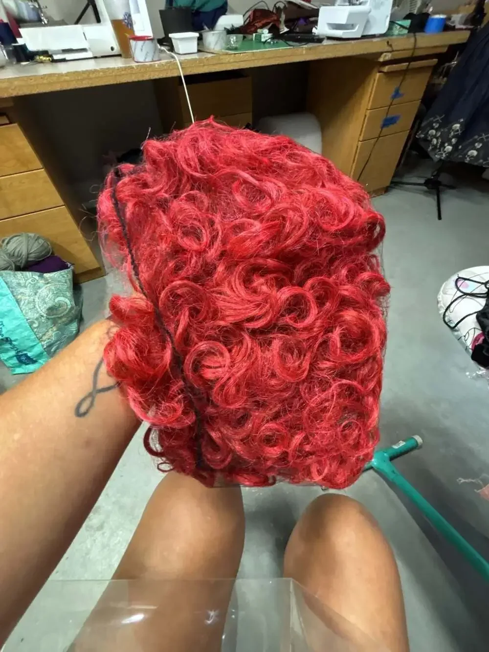 Costume Agent Winnie The Witch Wig Red Synthetic Hair Costume